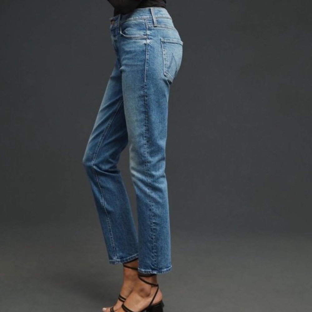 MOTHER “the mid rise dazzler crop fray” size 32